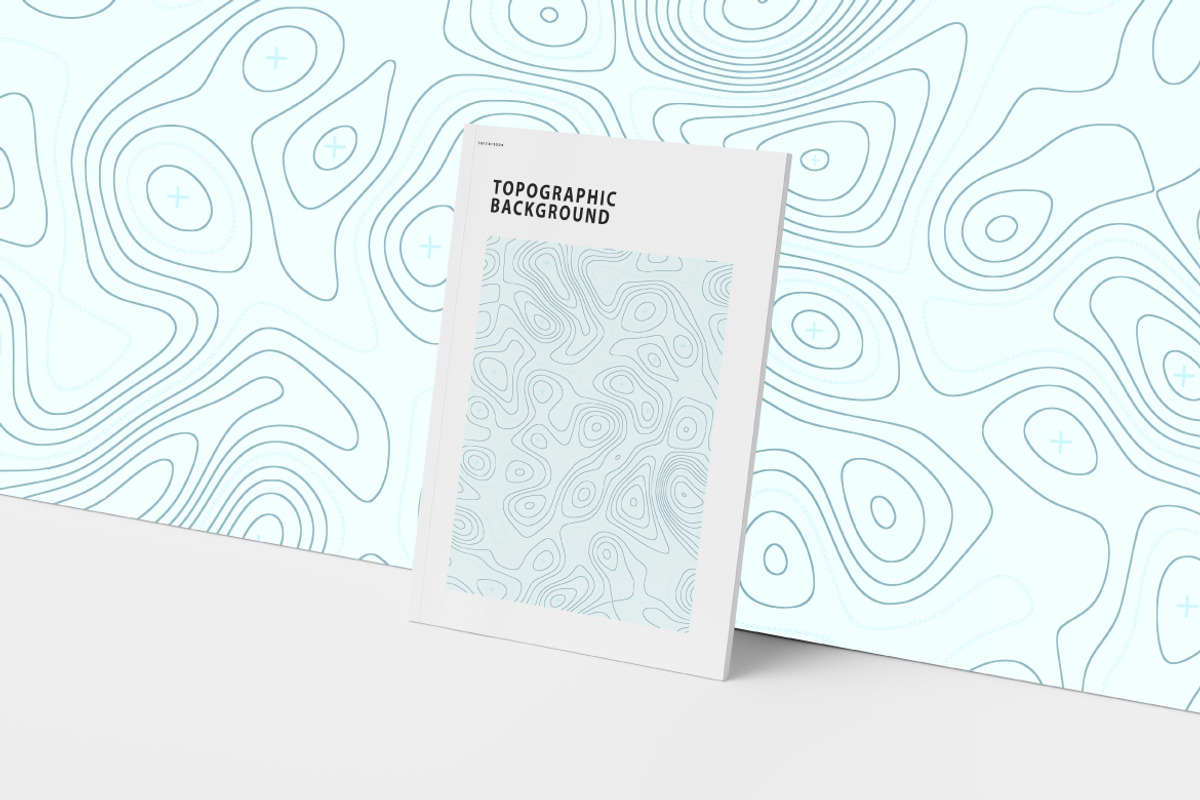 Topographic Contour Background, a Background Graphic by MSG Studio (Photo 8 of 9)