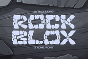 Rock Blox Stone Font, a Font by PutraCetol Studio (Thumbnail 1 of 5)