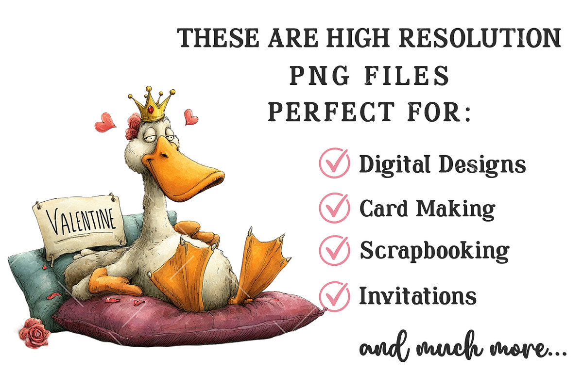Quirky Valentine Animals Clipart, an Illustration by OK Design (Photo 5 of 6)