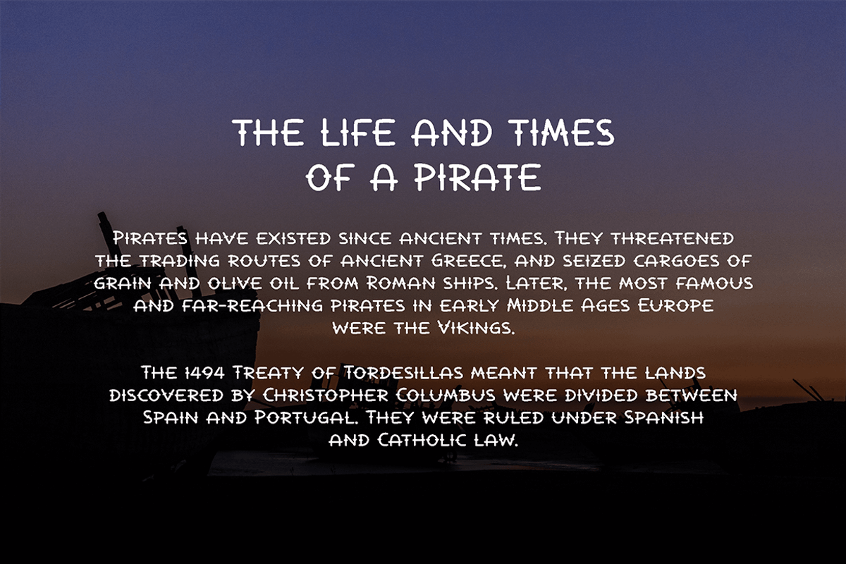 La Pirata - Tattoo Font, a Serif Font by tokokoo (Photo 8 of 11)