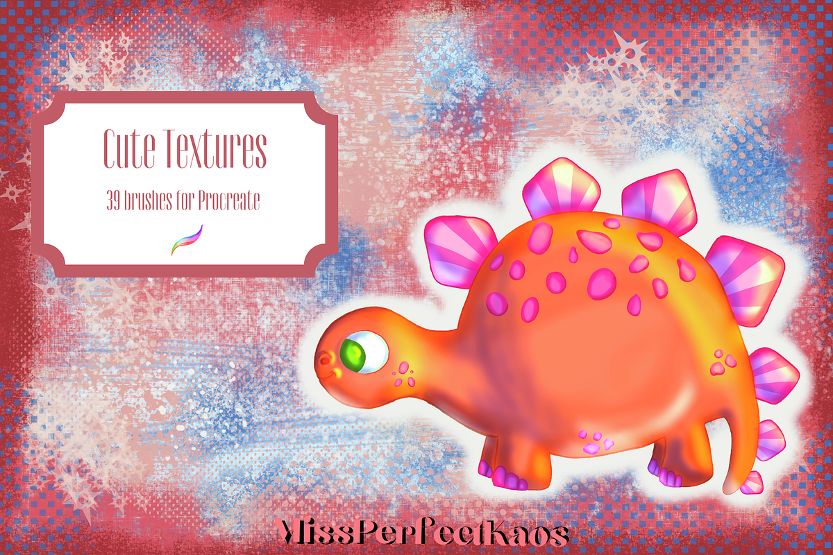 Cute Textures, 39 Procreate Brushes, a Brush Add-On by MissPerfectKaos (Photo 4 of 6)