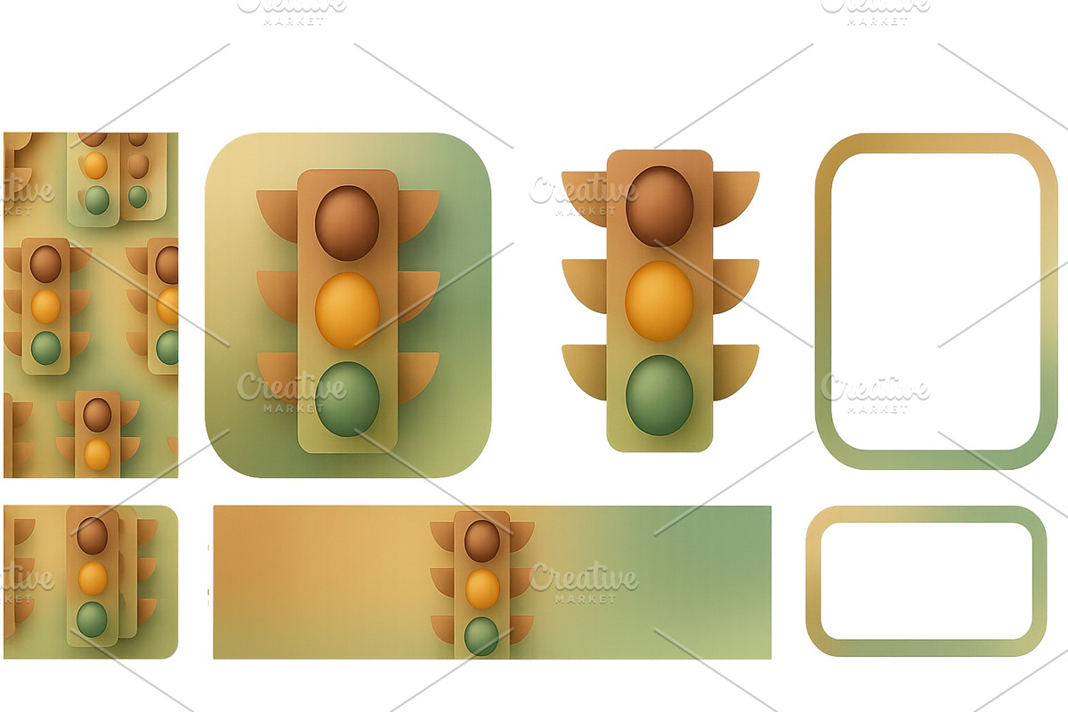 Creative illustration of a traffic, an Illustration by ZinetroN