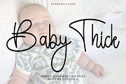 Baby Thick, a Handwritten Font by FreshTypeINK (Thumbnail 1 of 8)