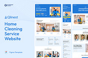 Home Cleaning Service Web UI Figma, an UI Kit Template by peterdraw (Thumbnail 1 of 7)