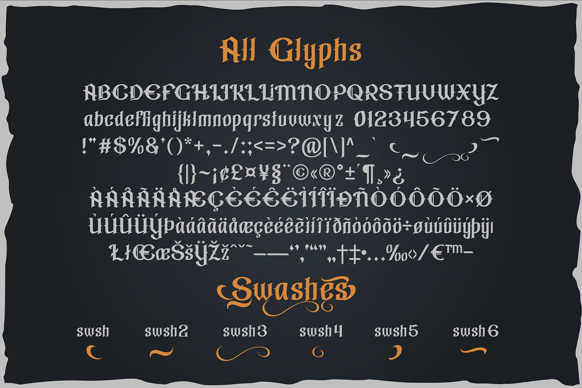 Gorilla beer - gothic typeface, a Blackletter Font by Fractal fonts & graphics (Photo 3 of 5)