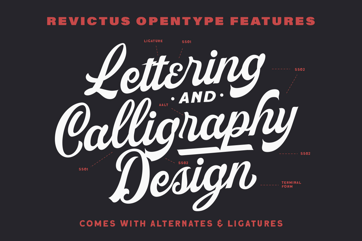 Revictus Script, a Script Font by Letterhend Studio (Photo 3 of 9)