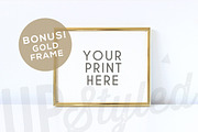 White and Gold Photo Frame F176, a Print Template by UpStyled (Thumbnail 4 of 5)