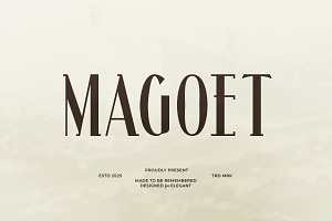 Magoet - Heritage Serif, a Font by Tammami