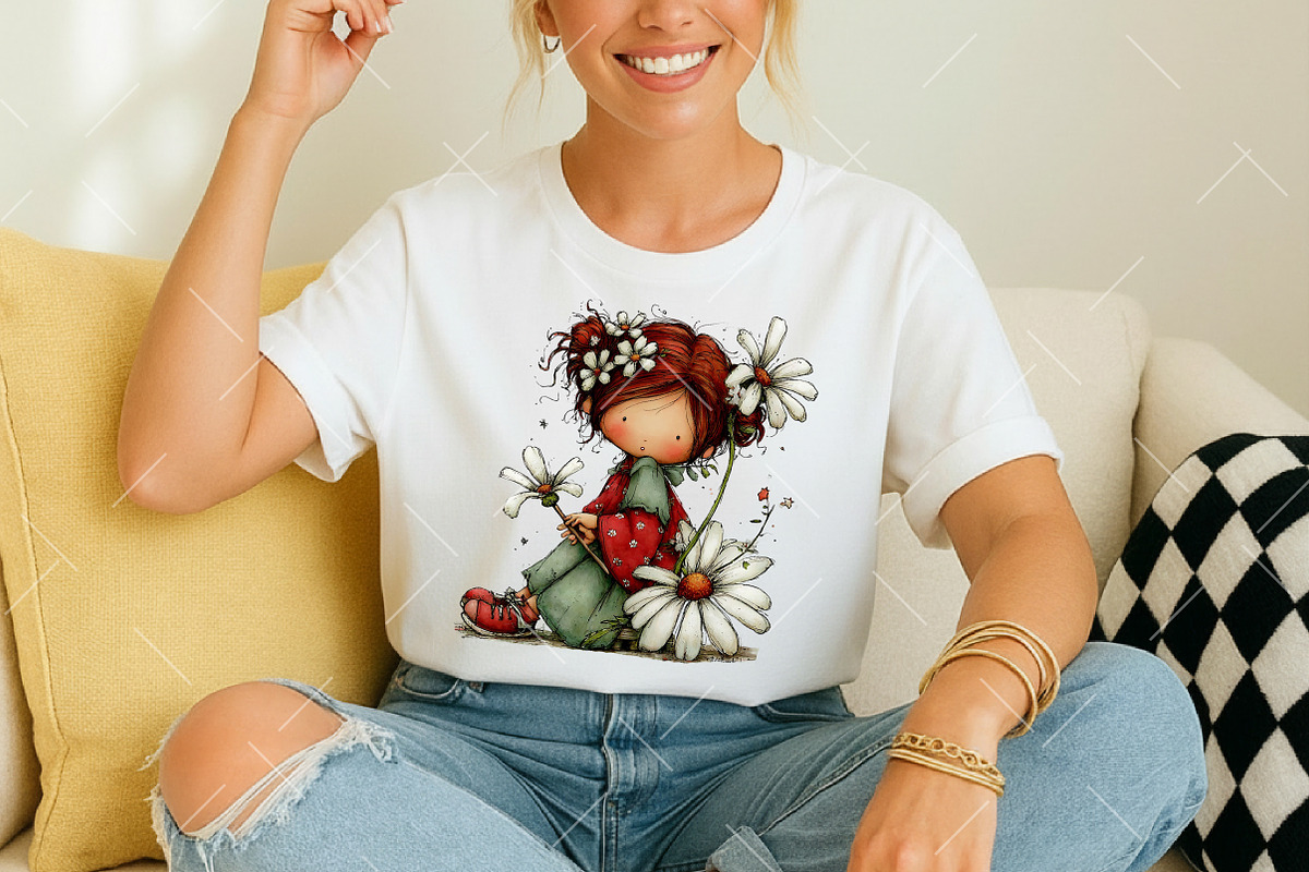 Whimsical Spring Fairy Clipart, an Illustration by OK Design (Photo 6 of 6)