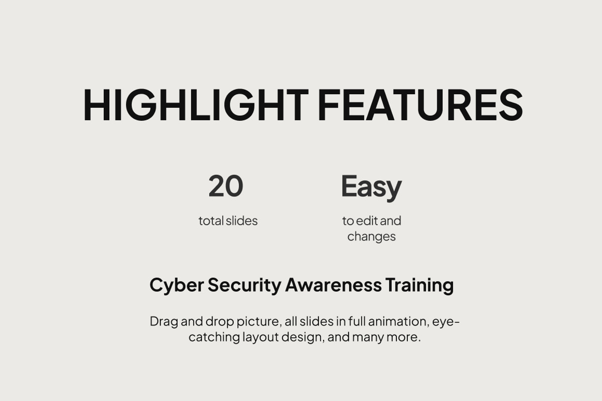 Cyber Security Awareness Training, a Presentation Template by Loin Studio (Photo 2 of 4)