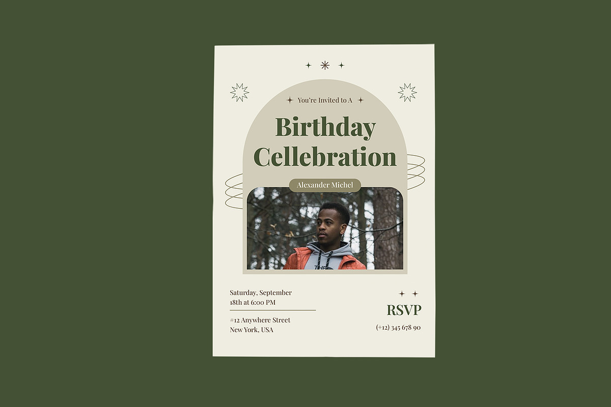 Birthday Invitation Card, an Invitation Template by Neermana (Photo 4 of 4)