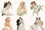 Vintage Wedding Bride and Grooms, a Person Illustration by Design Scotch (Thumbnail 7 of 9)