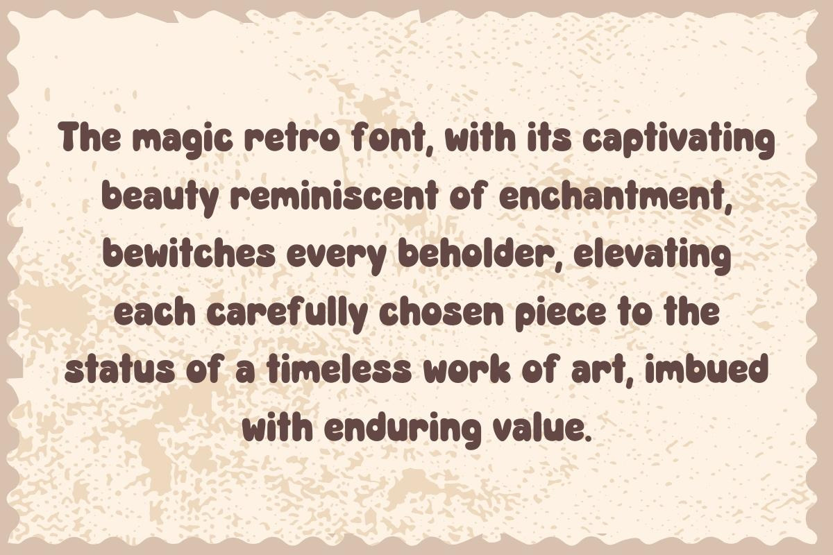 Magic Retro - Handwritting, a Handwritten Font by Charmingbear59.design (Photo 2 of 5)