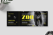 Zoo Ticket Design Template Layout, an Invitation Template by MightyDesign (Thumbnail 1 of 6)