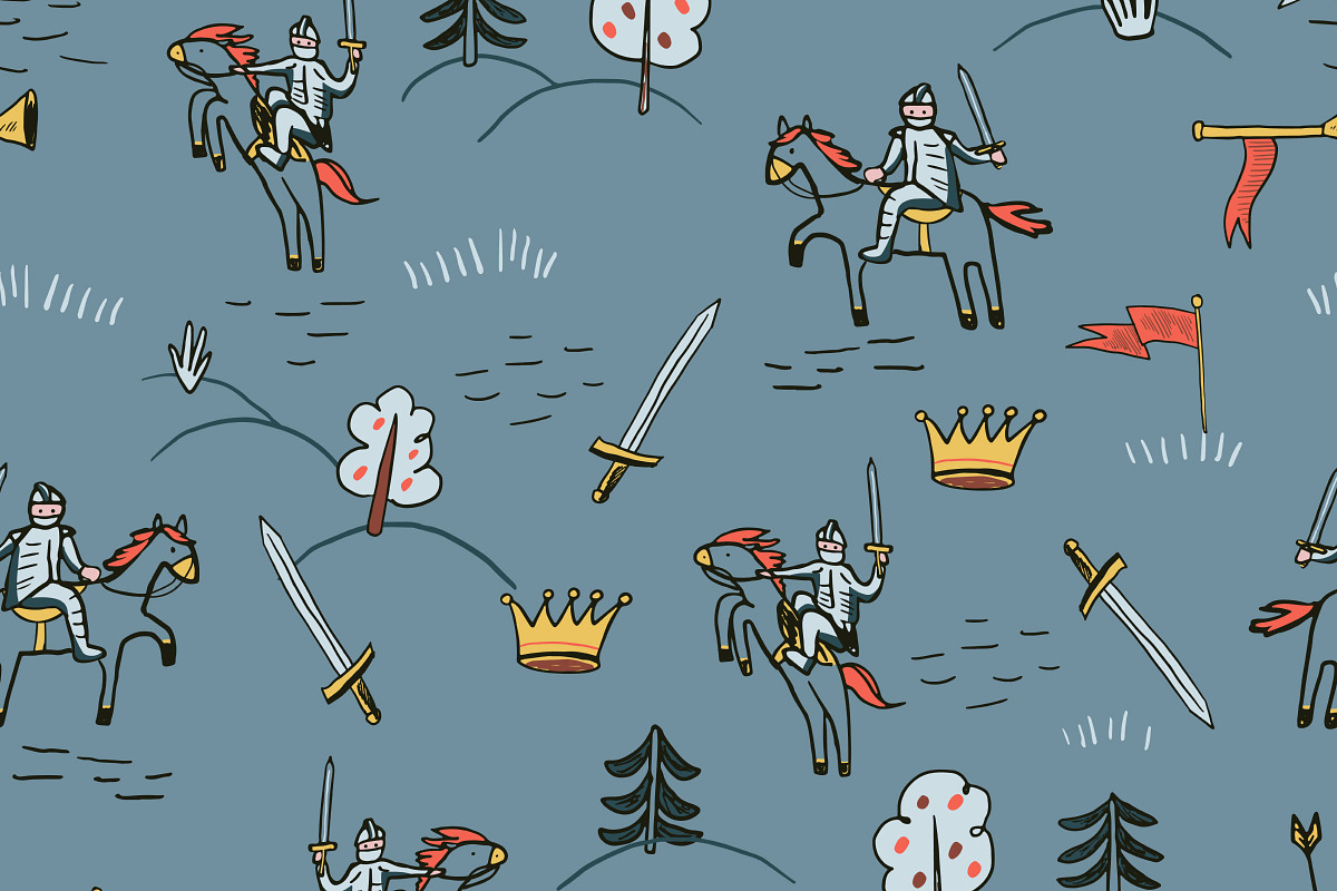 Fantasy Kingdom Dragons Bundle, a Pattern Graphic by GooseFrol (Photo 13 of 22)