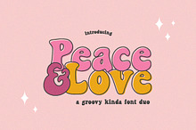 Peace & Love Font Duo