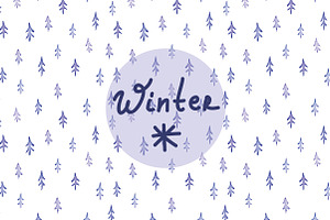Winter watercolor background.