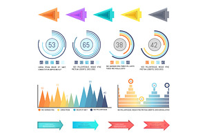 Infographics And Arrowheads Pointing