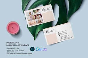 Photographer Business Card, a Business Card Template by Template Shop