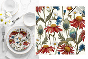 Summer Meadow Whispers Pattern, a Pattern Graphic by MouseGrey (Thumbnail 9 of 10)