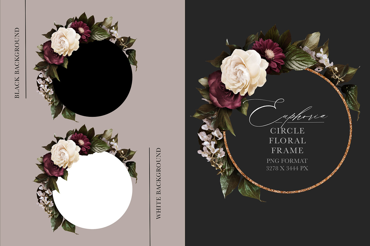 Euphoria Floral Clip Art & Patterns, an Object Graphic by Eclectic Anthology (Photo 9 of 17)