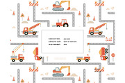 Construction Truck Seamless Pattern, a Pattern Graphic by Milatoo (Thumbnail 2 of 4)