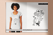 Surreal art. Surrealism line art, an Animal Illustration by velychko.ua (Thumbnail 3 of 8)