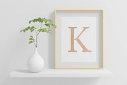 Beige Alphabet Clipart, ABCs, PNG, an Illustration by Wild Honey Design Co. (Thumbnail 2 of 3)