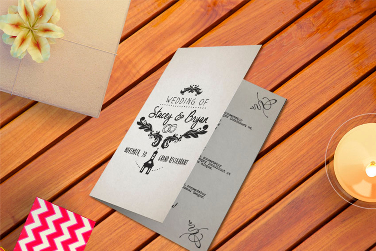 Wedding Program Vintage 2 sides, a Brochure Template by Graphicfy Templates (Photo 1 of 3)