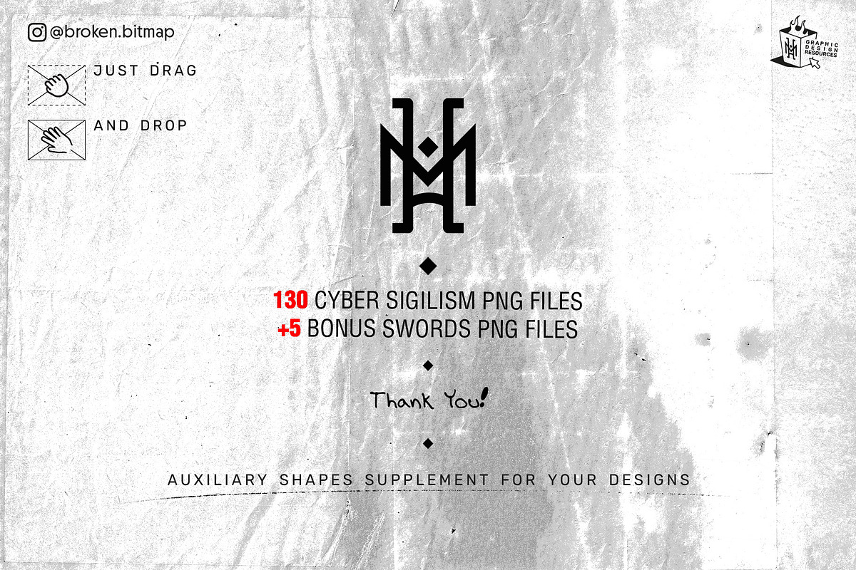 Cybersigilism Shapes Pack, an Object Graphic by Broken Bitmap (Photo 10 of 10)