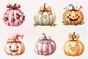 Coquette Pumpkin Clipart, an Illustration by CreationArt (Thumbnail 2 of 9)