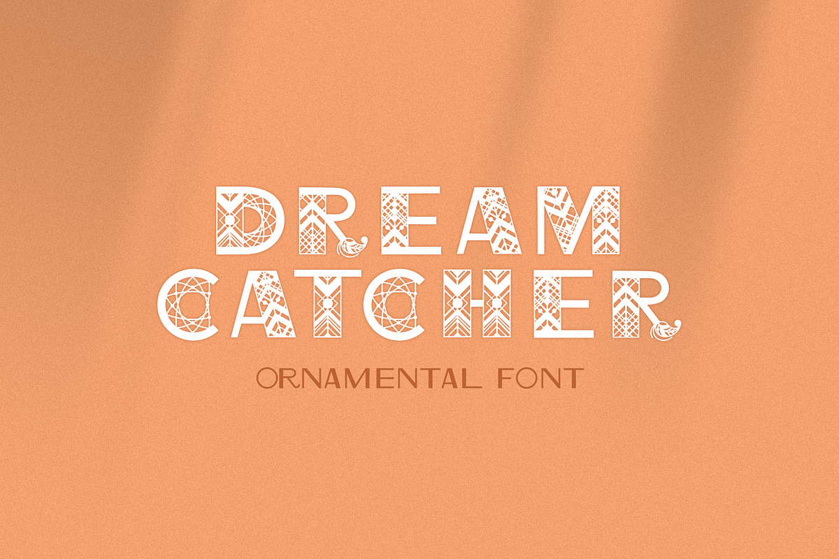 Dreamcatcher | Ornamental Font, a Sans Serif Font by Kandella's Art (Photo 1 of 11)