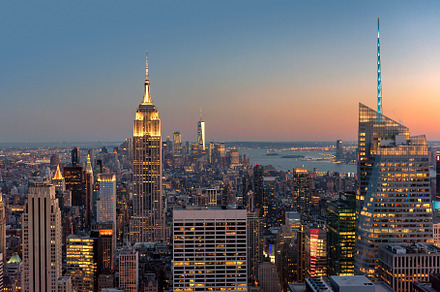 Manhattan Skyline, New York City, an Architecture Photo by Lucky Photographer