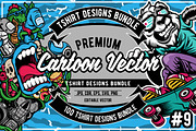100 Cartoon Tshirt Designs Bundle #9, an Illustration by roach_graphic (Thumbnail 1 of 17)