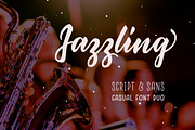 Jazzling - Script & Sans Font Duo, a Script Font by milenabdesign (Thumbnail 2 of 13)