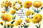 Watercolor Dandelion Clipart, a Work Illustration by Dream Creation (Thumbnail 1 of 5)
