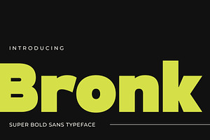 PGR Bronk - Bold Font, a Sans Serif Font by Pikgura