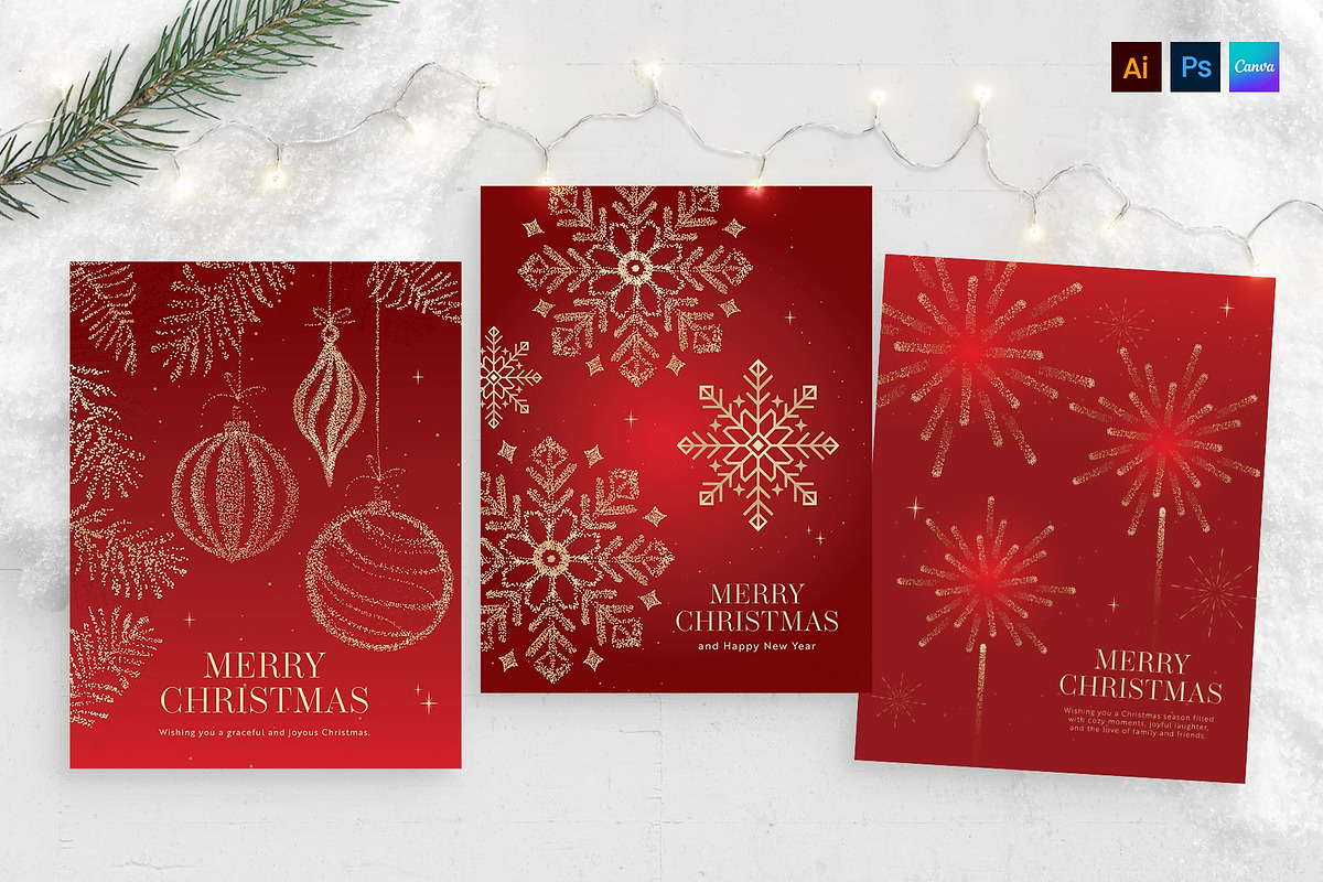 Festive Christmas Flyer Template, a Flyer Template by BrandPacks (Photo 1 of 5)