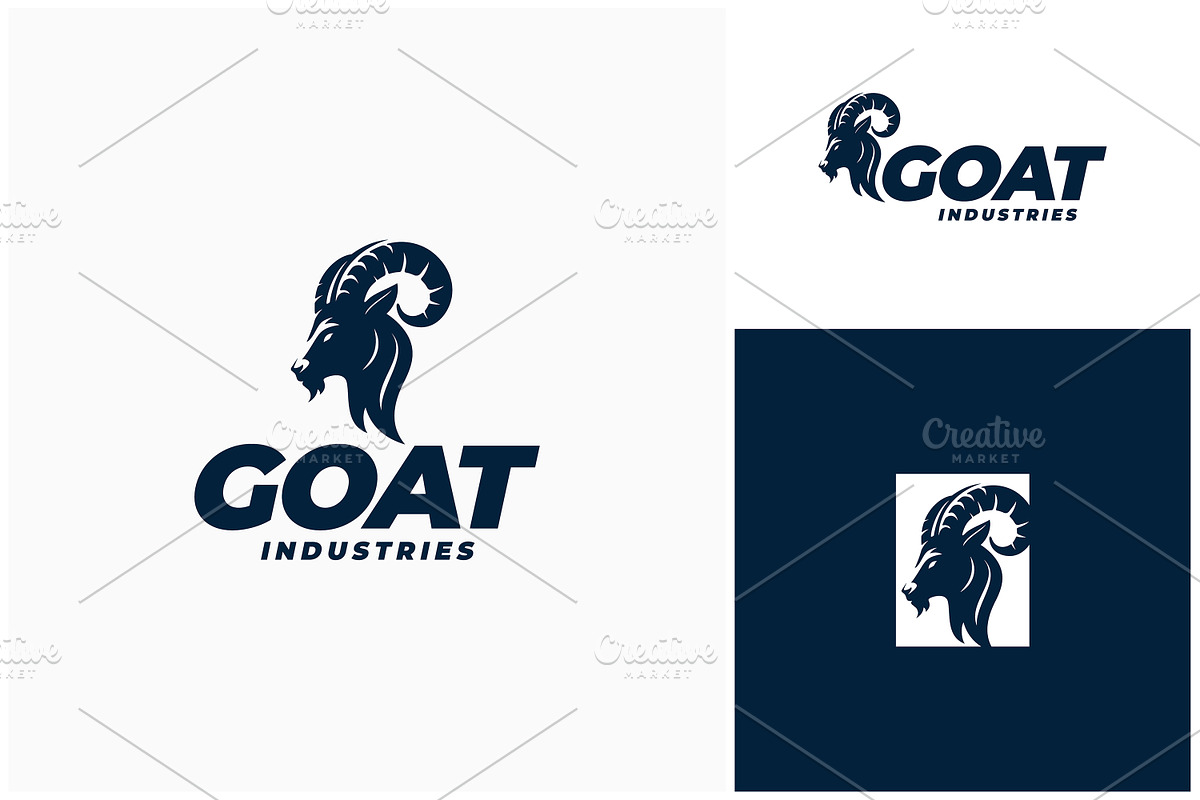 Bighorn Sheep Ram Mountain Goat Logo, a Branding & Logo Template by Enola99d (Photo 2 of 2)