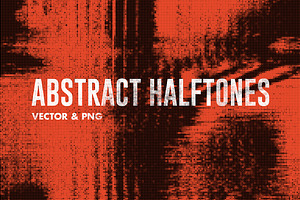 Abstract Halftones - Vector & PNG
