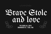 Bulldach Lettra | Blackletter Gothic, a Blackletter Font by Jolicia Type (Thumbnail 6 of 12)