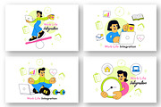 10 Work Life Integration, a Person Illustration by denayunebgt (Thumbnail 3 of 4)