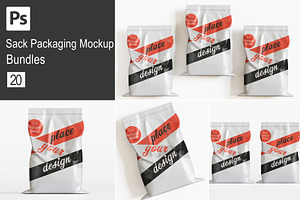 Sack Packaging Mockup Bundles