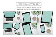 Black Devices Mockup, an iPhone Mockup by tomodachi studio (Thumbnail 3 of 5)