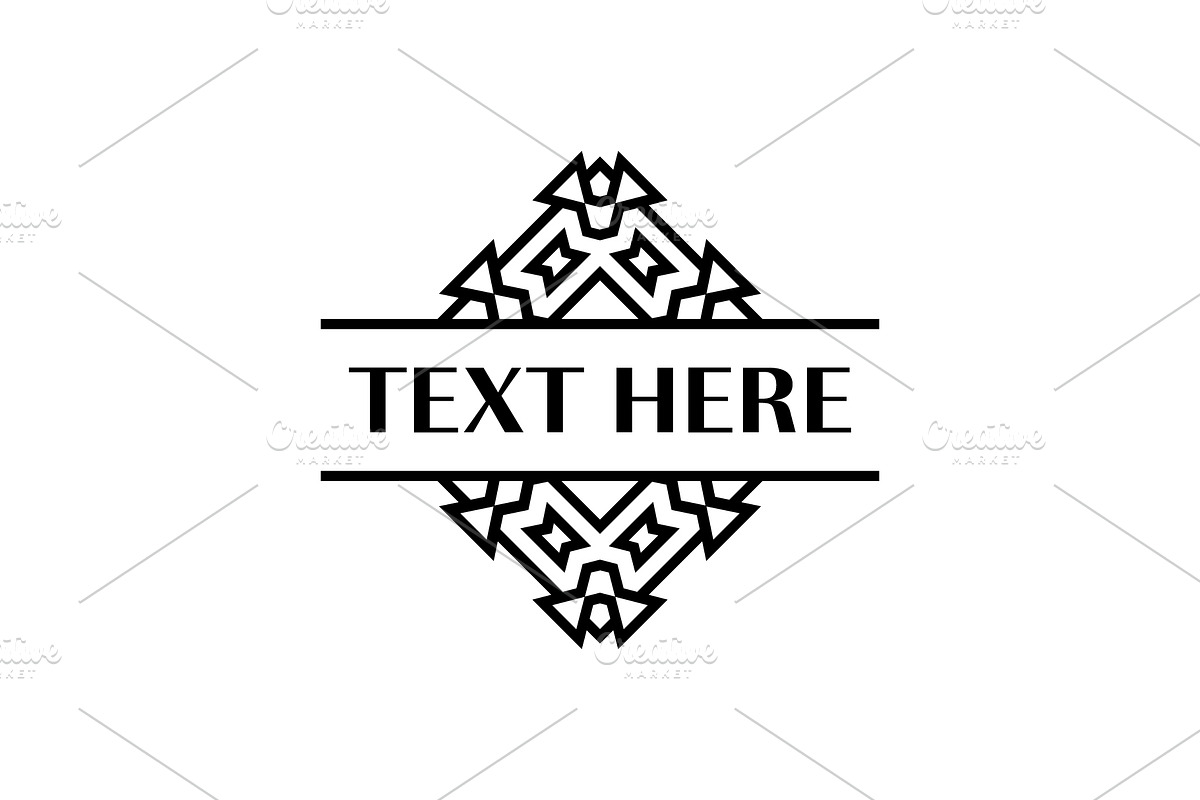 Ornate Tribal-Inspired Frame designs, a Branding & Logo Template by Rasagama Studio