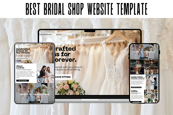 Wedding Dress Landing Page Template preview 7