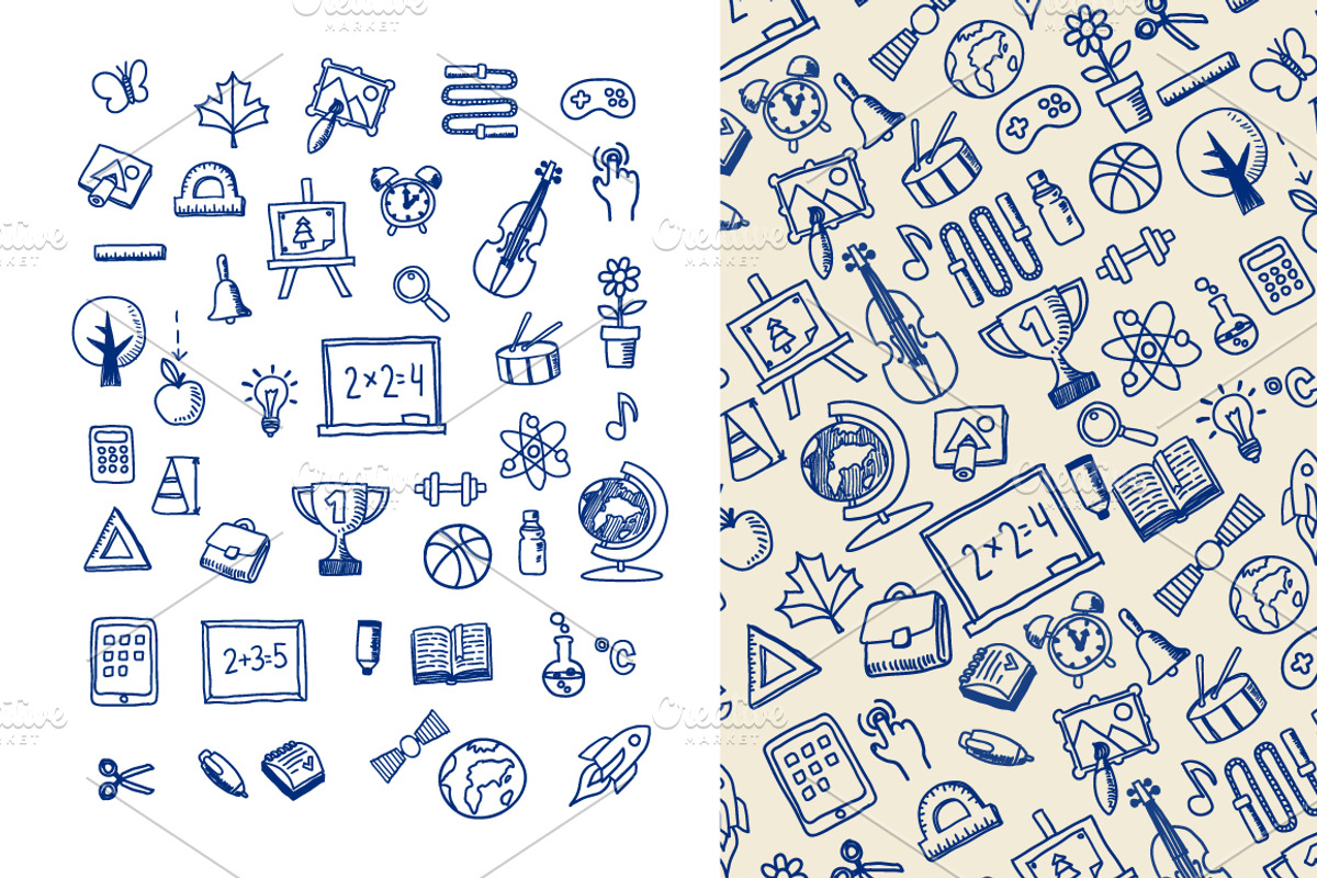 Back to School, a Pattern Graphic by Poloviiinkin (Photo 2 of 4)