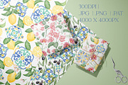 Italian Seamless Patterns Collection, a Pattern Graphic by Corina Moscu (Thumbnail 6 of 9)