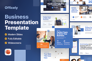 Officely Business Presentation Templ, a Marketing Template by Ink Gallery