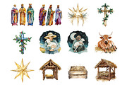 Christian Christmas Nativity, an Illustration by Design Market (Thumbnail 3 of 3)